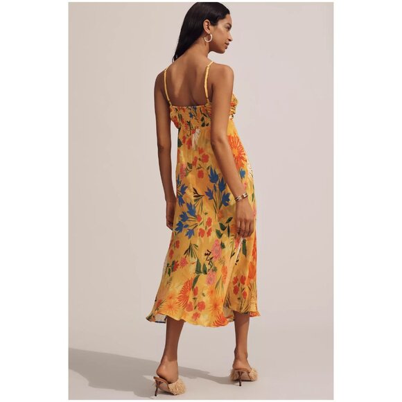 ANTHROPOLOGIE | Floral Halter Slip Dress | NWT - Picture 2 of 6
